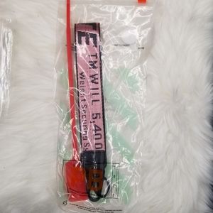 Off White industrial KEYCHAIN with the zip tie. Never used still in bag
